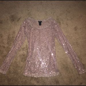 Long sleeve lace sequin top from Victoria’s Secret